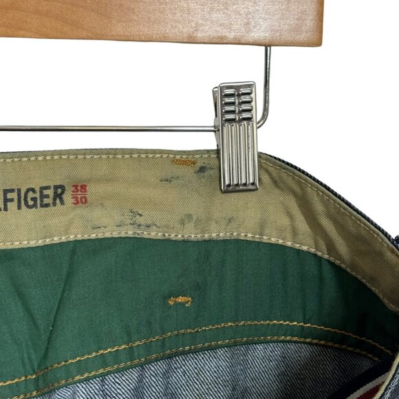 Tommy Hilfiger Rebel Slim Fit Mens Jeans Size 38x30 Dark Wash Denim  100% Cotton - Picture 7 of 7